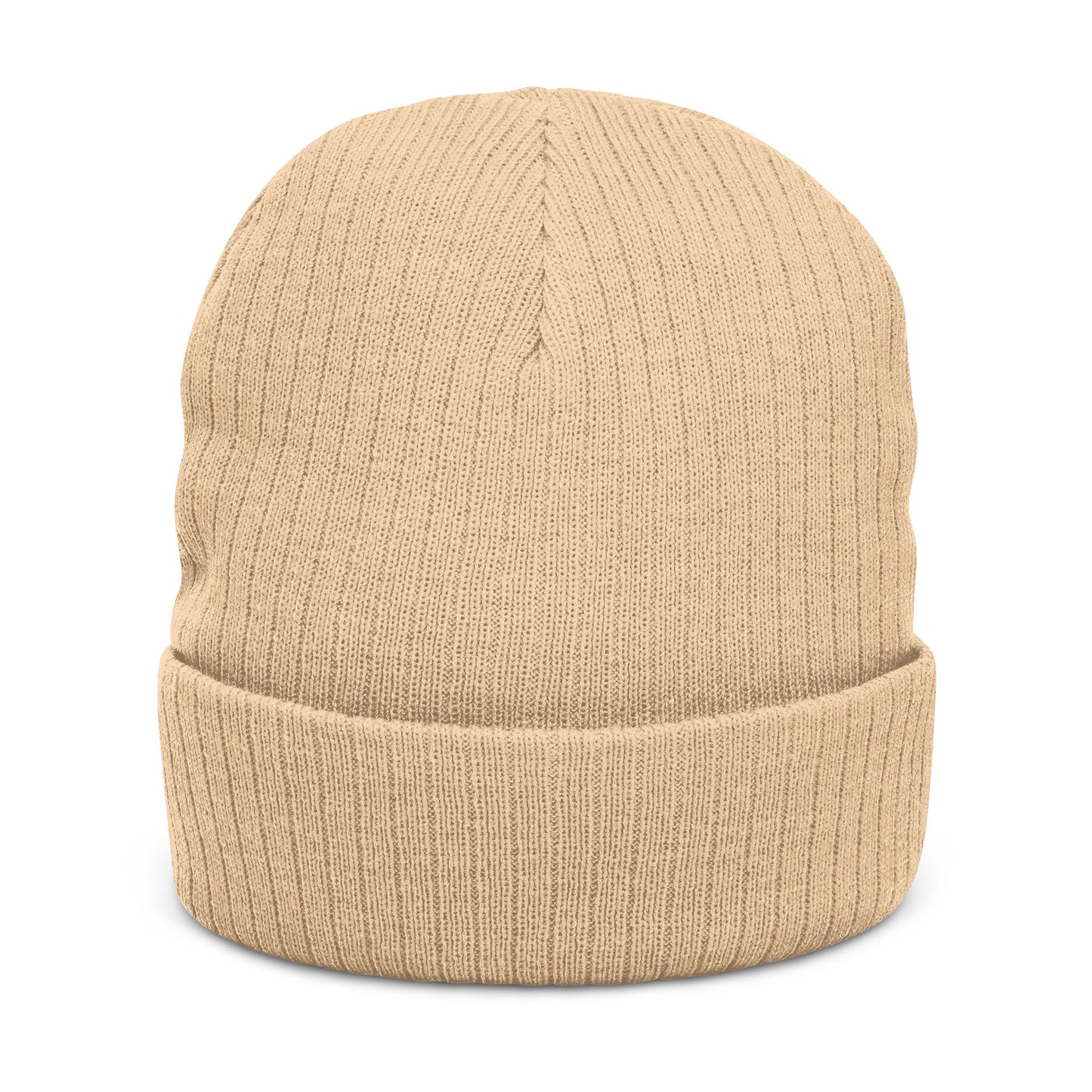 United Embroidered Ribbed Beanie — Cozy Knit Winter Hat