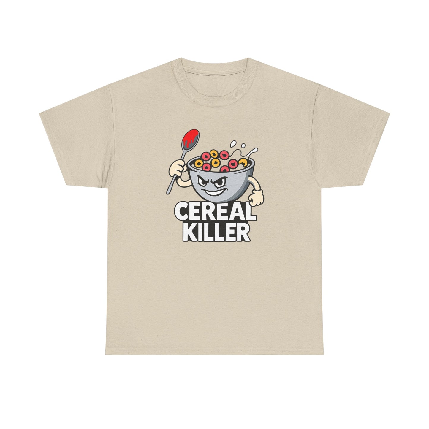 Cereal Killer Graphic Tee — Funny Breakfast Cartoon T‑Shirt