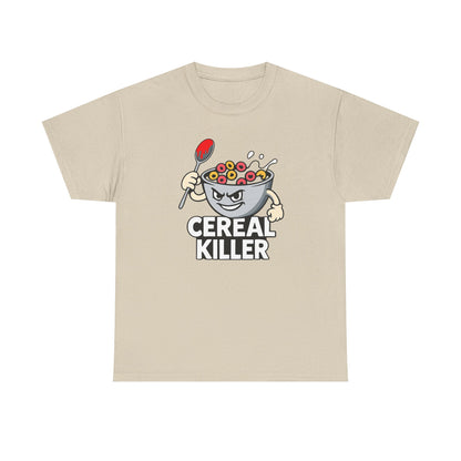 Cereal Killer Graphic Tee — Funny Breakfast Cartoon T‑Shirt
