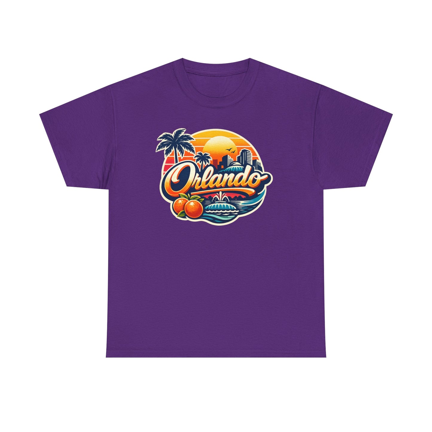 Orlando Retro Sunset T-Shirt — Vintage Florida Vacation Tee