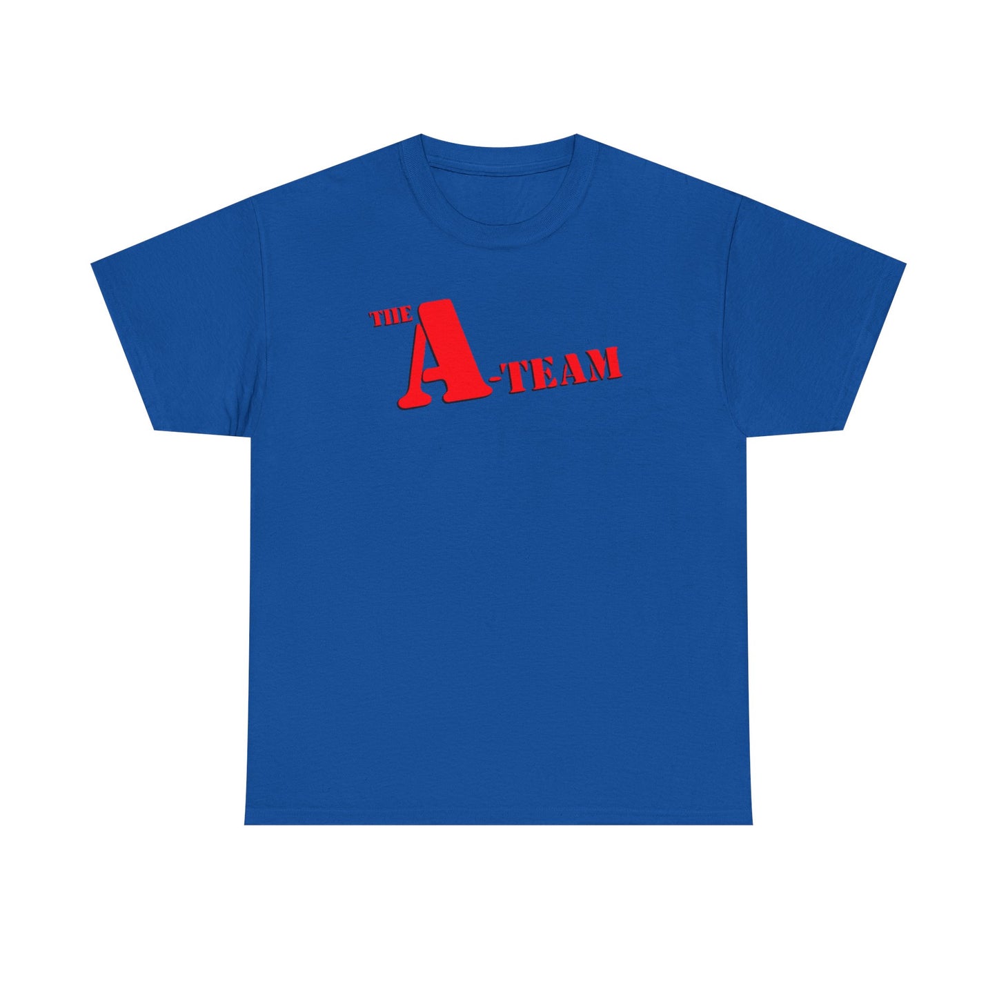 A-Team Graphic Tee — Retro Red Logo Vintage Crew T-Shirt