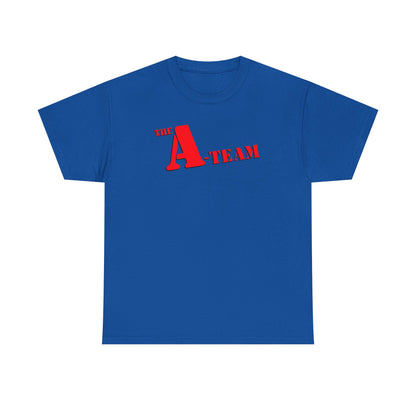 A-Team Graphic Tee — Retro Red Logo Vintage Crew T-Shirt