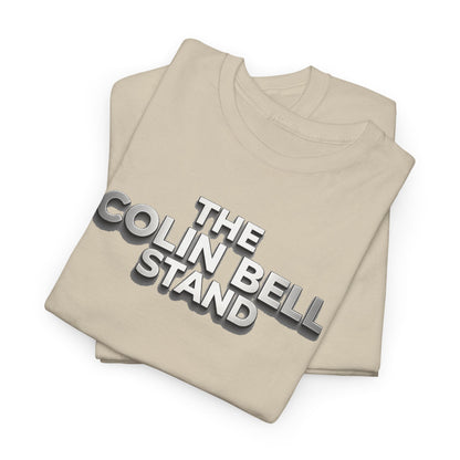 T-Shirt — “The Colin Bell Stand” Retro Chrome Text Tee