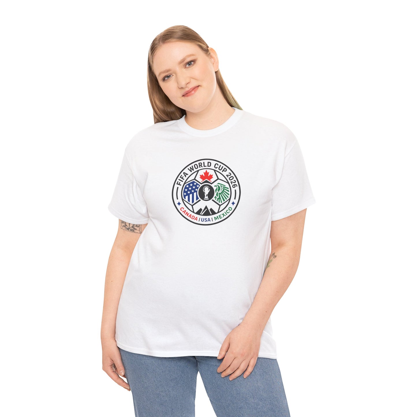 World Cup 2026 Soccer Tee — Canada USA Mexico Crest
