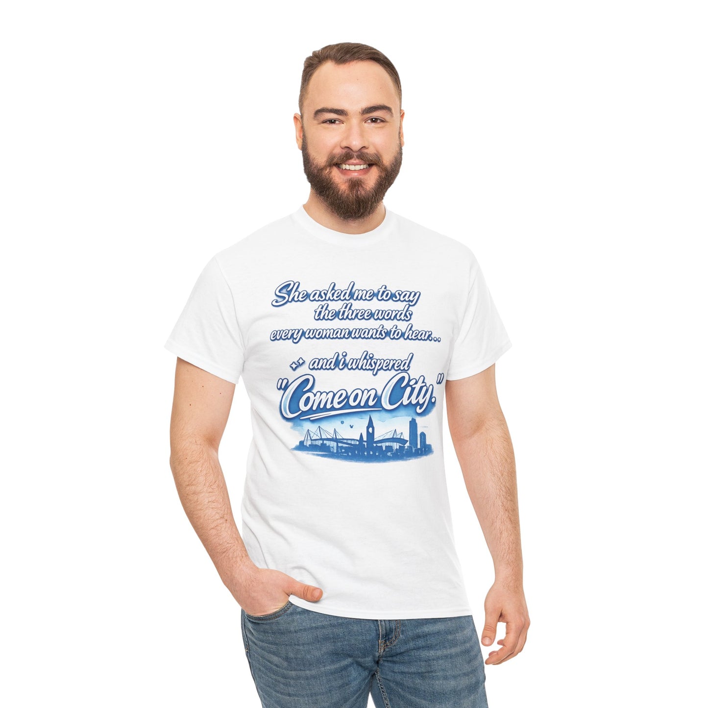 Come on City Skyline Tee — Retro Script Urban Pride T‑Shirt