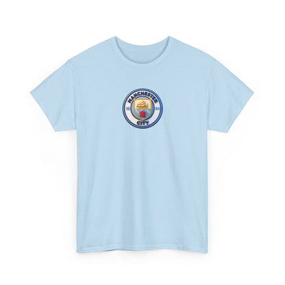 Manchester City Crest Unofficial 3D T-Shirt — Minimal Soccer Logo Tee