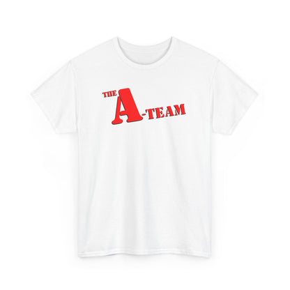 A-Team Graphic Tee — Retro Red Logo Vintage Crew T-Shirt