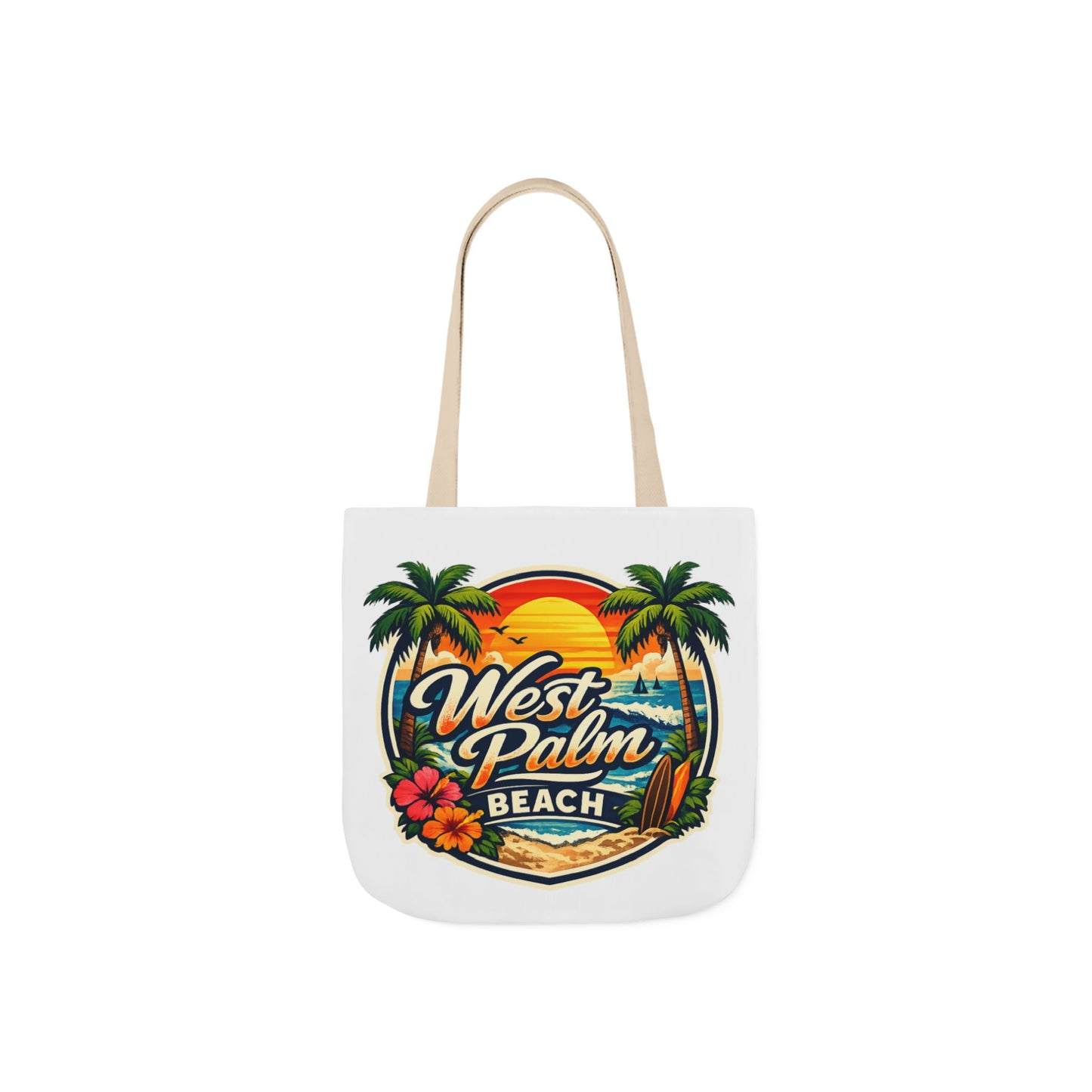 West Palm Beach Vintage Sunset Tote