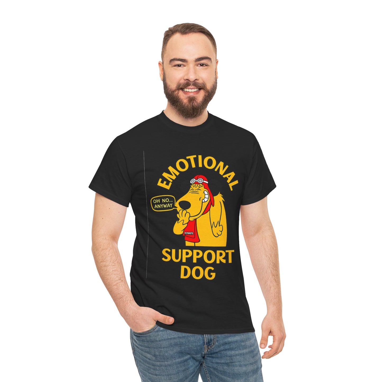 Emotional Support Dog T-Shirt — Cute Cartoon Comfort Pup Tee