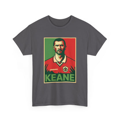 Keane Football Poster Tee — Retro Soccer Jersey Graphic T-Shirt