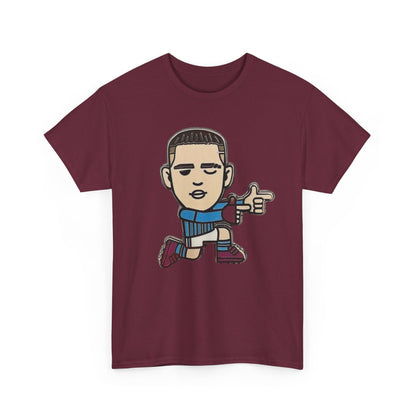 Phil Foden Cartoon Dance Pose Tee - Funky Character Graphic T-Shirt