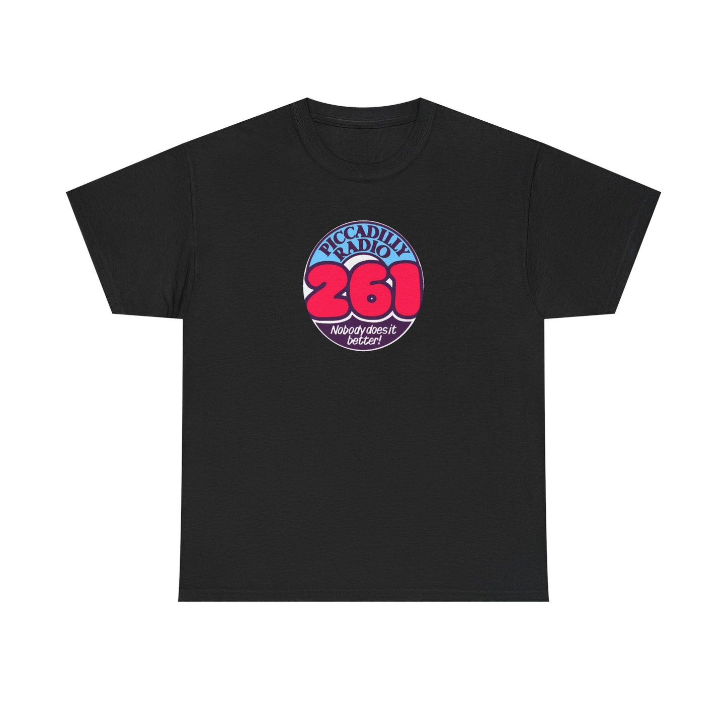 Piccadilly Radio '261' Logo T‑Shirt — Vintage Unofficial Radio Station Graphic Tee