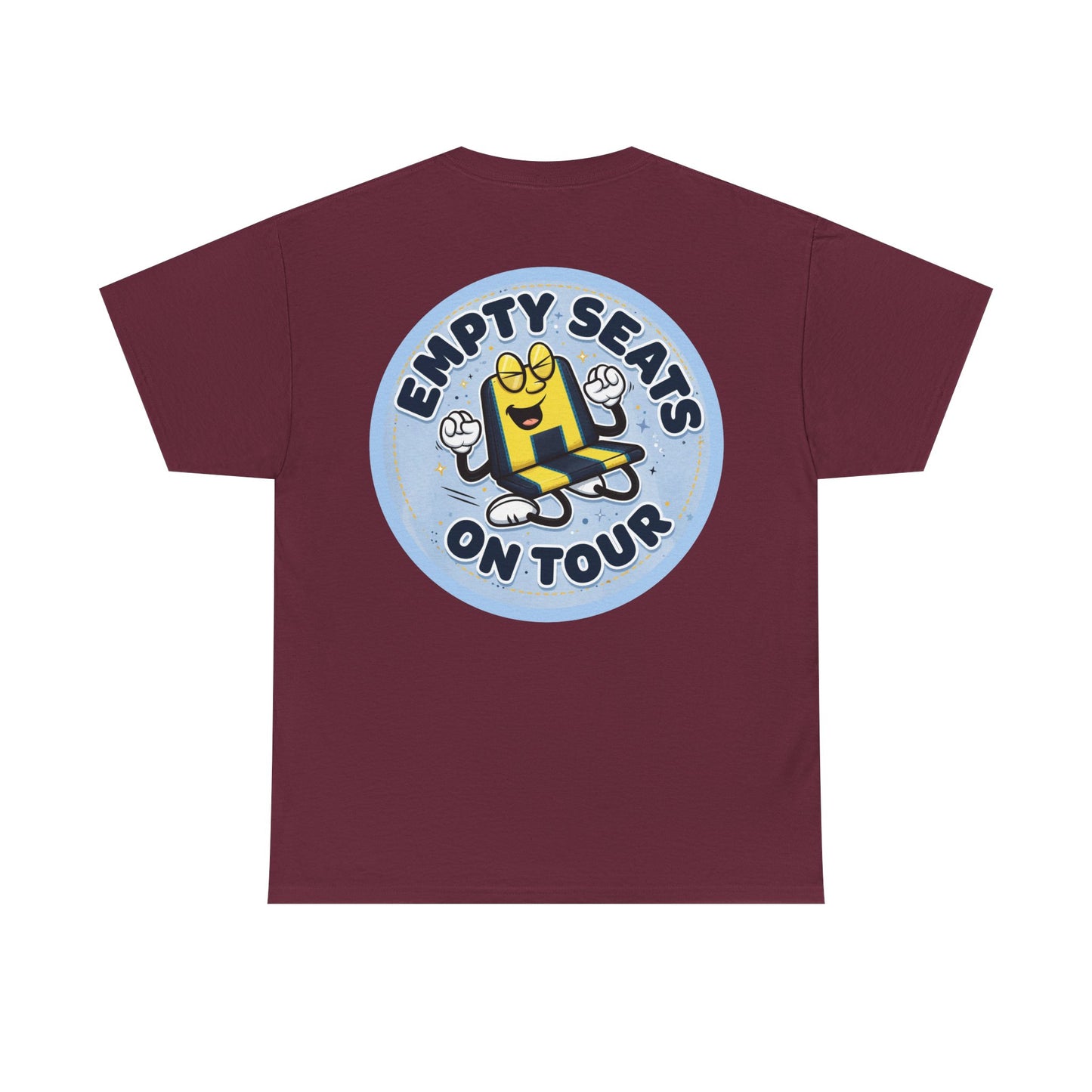 Manchester City T‑Shirt — "Empty Seats On Tour" Cartoon Seat Graphic Tee
