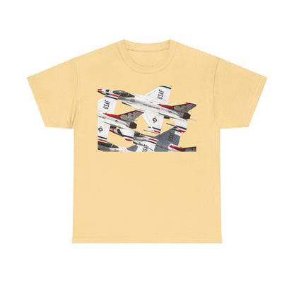 Thunderbirds Jet Formation T‑Shirt — Military Aviation Fighter Jets Tee