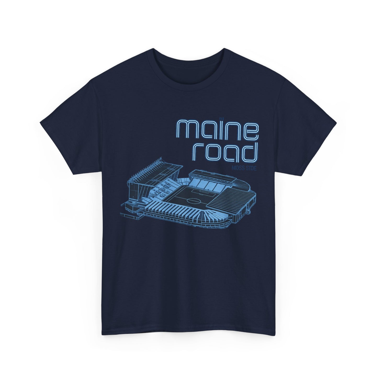Maine Road Retro Stadium Tee — Vintage Football Arena Graphic Shirt
