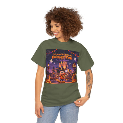 Halloween Mickey T-Shirt — "Not So Scary Halloween Party" Castle Graphic Tee