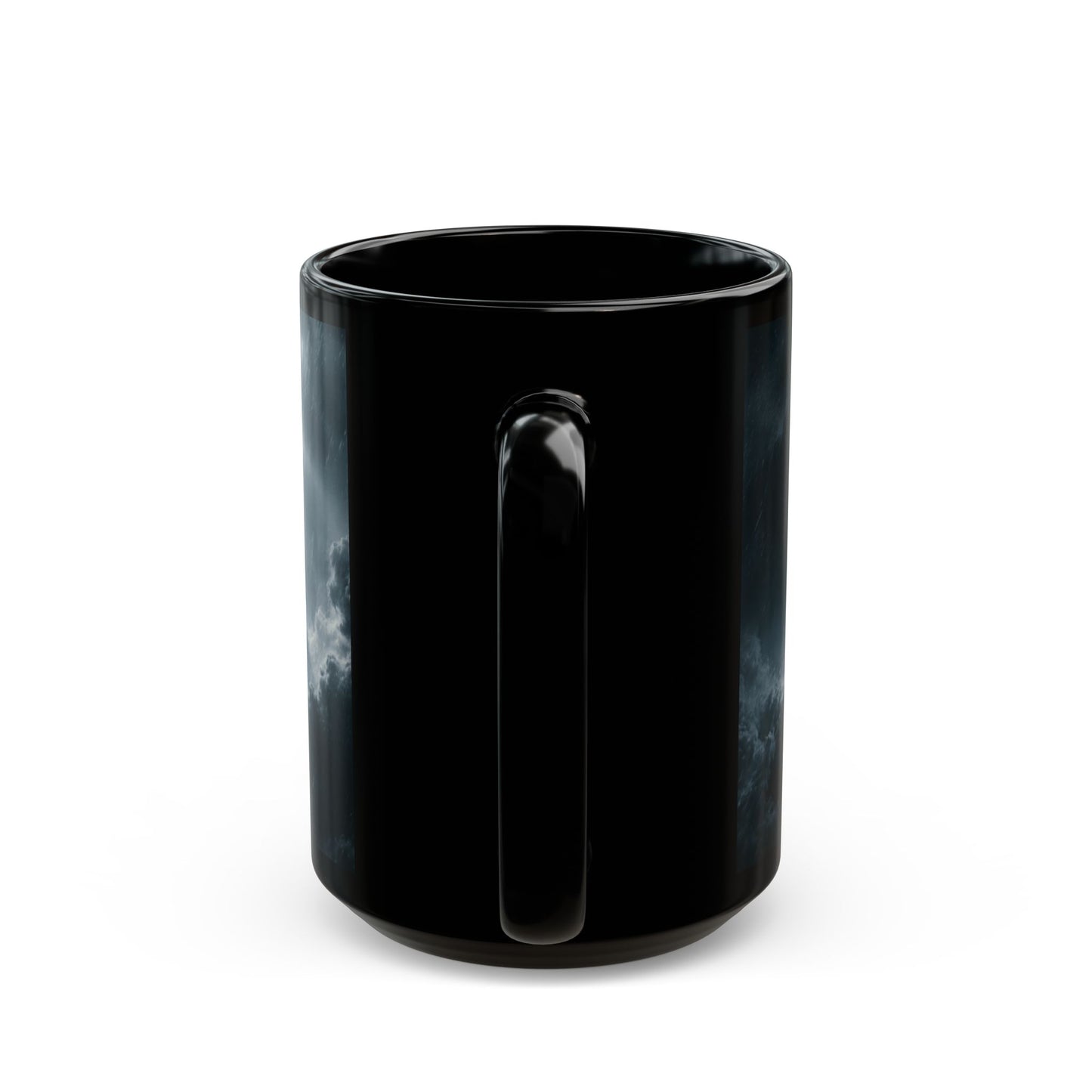 Empire Star Destroyer Stormy Starship Black Mug — Sci‑Fi Space Battle Coffee Cup (11oz, 15oz)