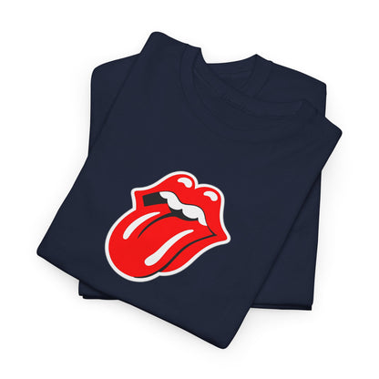 Rock Retro Red Tongue and Lips Graphic Tee
