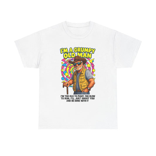 I'm A Grumpy Old Man T-Shirt – Funny Senior Fishing Graphic Tee