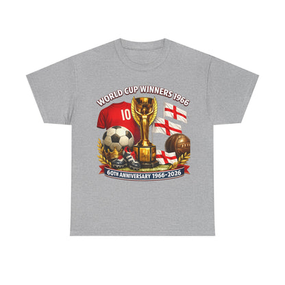 1966 World Cup Winners T‑Shirt — 60th Anniversary England Football Tribute