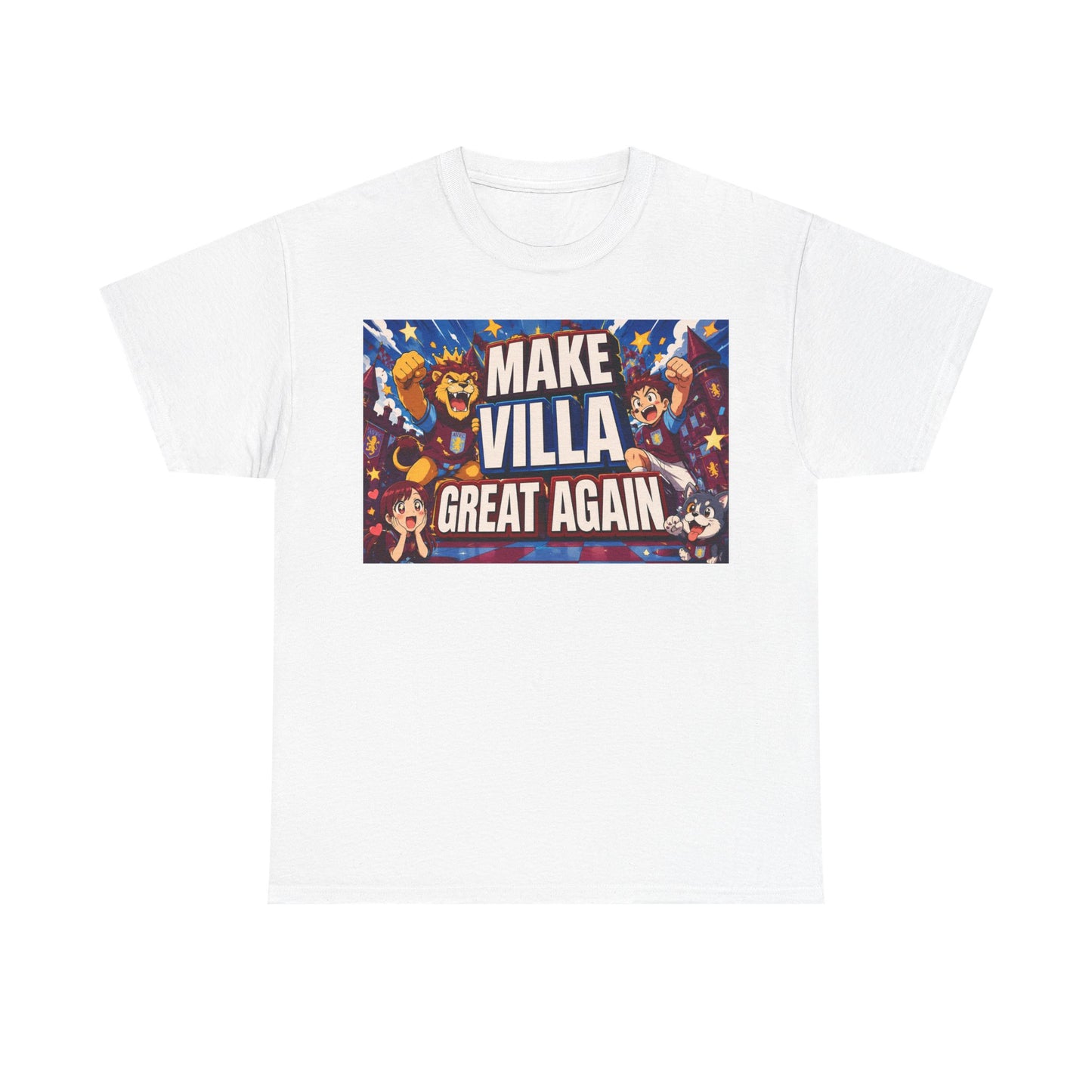 Aston VIlla Make Villa Great Again T-Shirt — Funny Political Parody Tee