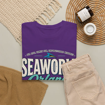SeaWorld Orlando Graphic Tee — Retro Explore Inspire Connect Vacation Shirt