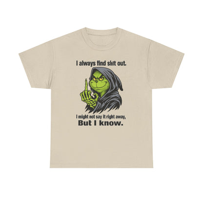 Reaper Witch Graphic Tee — "I Always Find Shit Out. I Might Not Say It Right Away, But I Know."