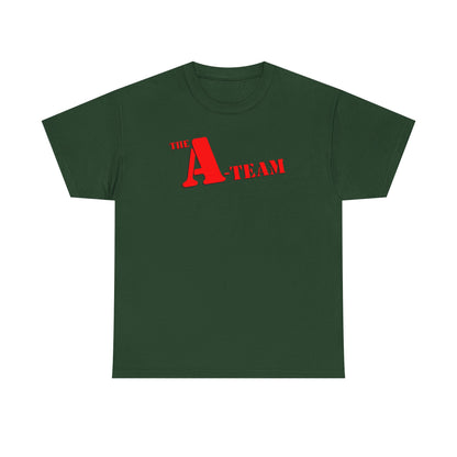 A-Team Graphic Tee — Retro Red Logo Vintage Crew T-Shirt