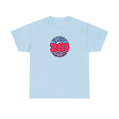 Piccadilly Radio '261' Logo T‑Shirt — Vintage Unofficial Radio Station Graphic Tee