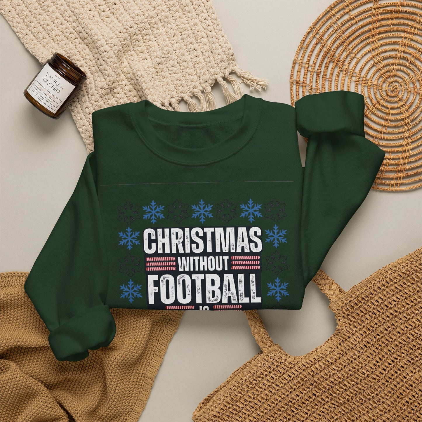 Christmas Without Football is Nothing Crewneck Sweatshirt