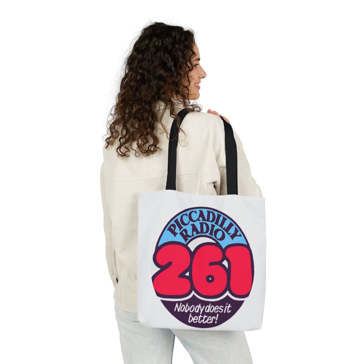 Tote Bag — Retro 'Piccadilly Radio 261' Vintage Logo Canvas Tote