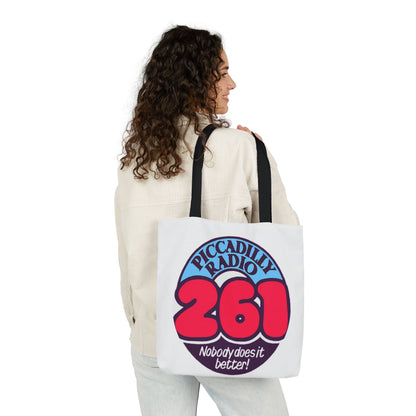 Tote Bag — Retro 'Piccadilly Radio 261' Vintage Logo Canvas Tote