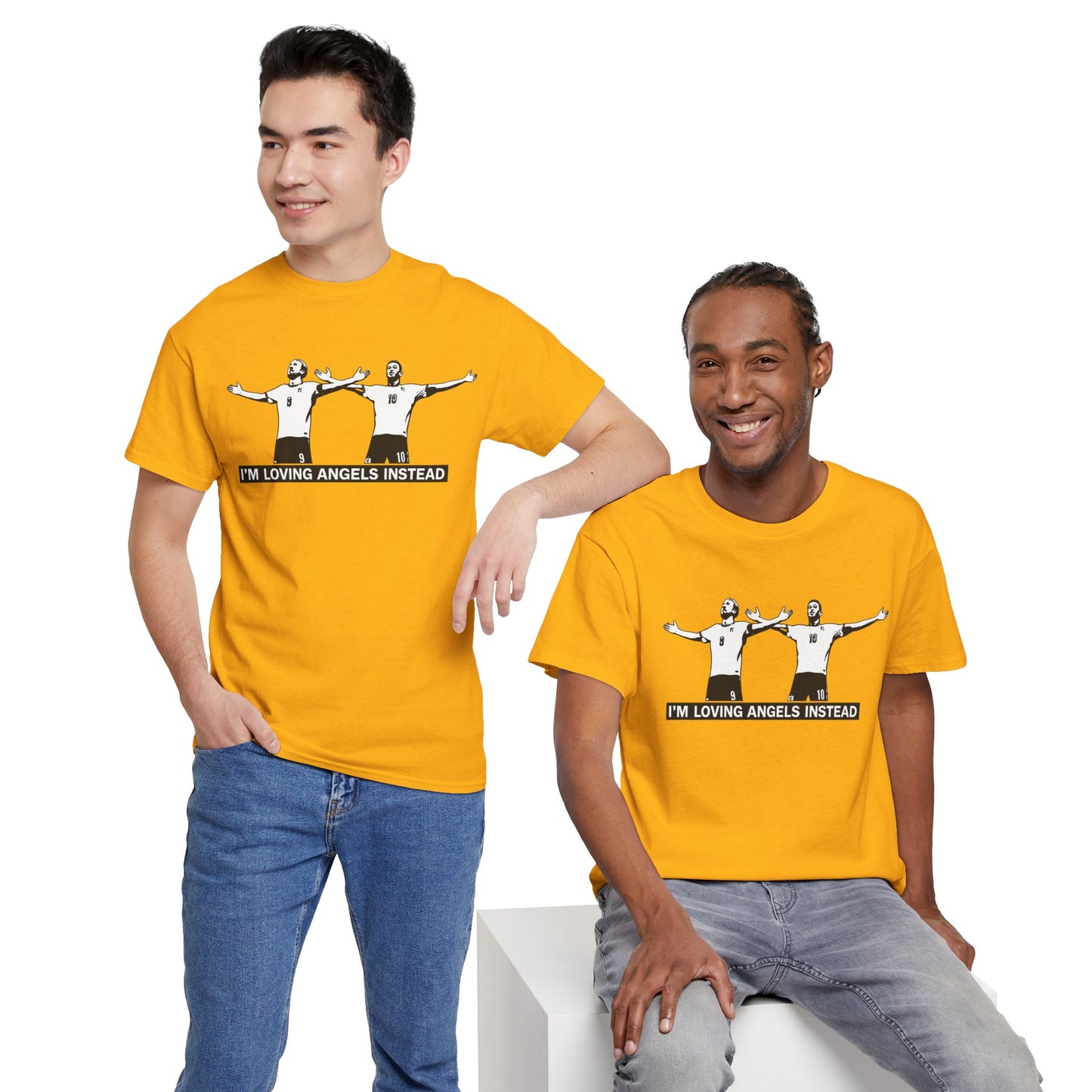 Harry Kane &  Jude Bellingham Tee – "I’m Loving Angels Instead" Graphic T-Shirt