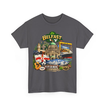 Belfast Collage T-Shirt – Titanic & City Landmarks Souvenir Tee