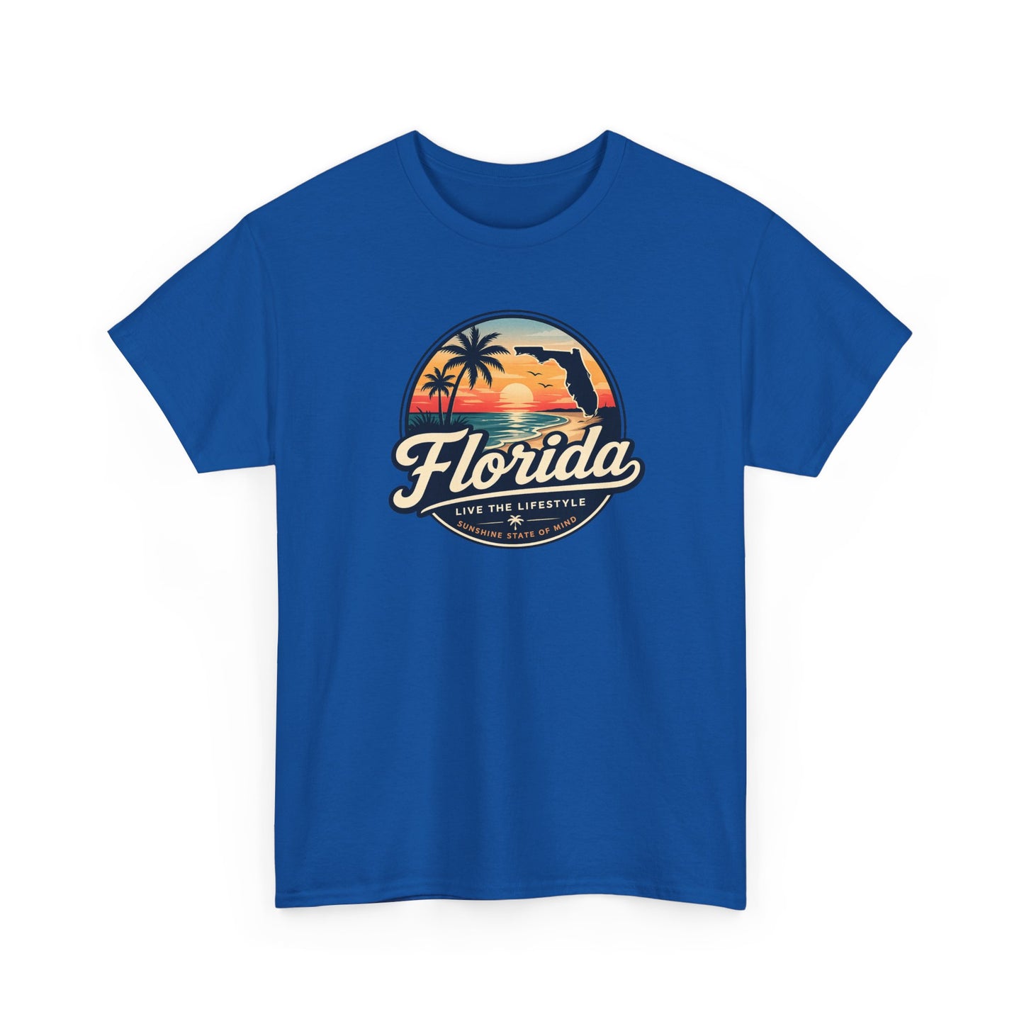 Florida Sunset Tee — Vintage Palm Beach Graphic T-Shirt