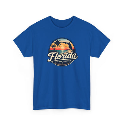 Florida Sunset Tee — Vintage Palm Beach Graphic T-Shirt