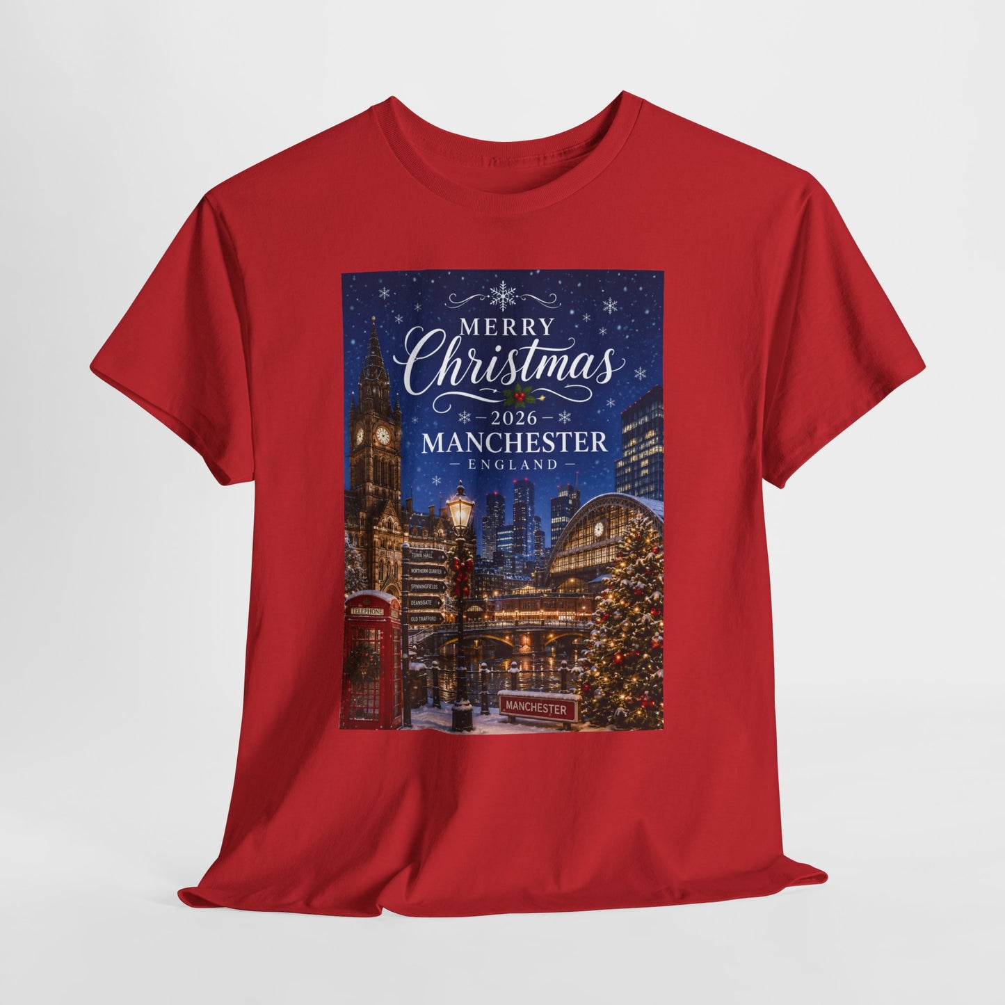 Manchester Christmas Tee — Merry Christmas 2026 Holiday T‑Shirt