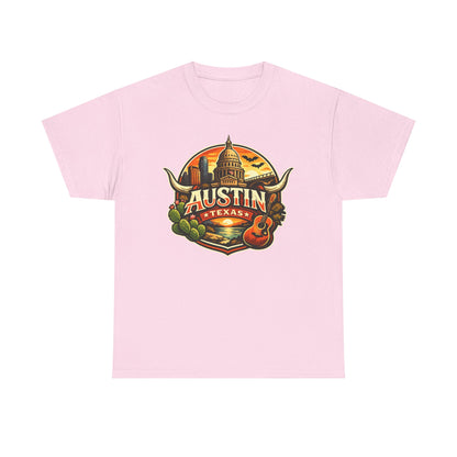 Austin Texas Vintage Travel T-Shirt