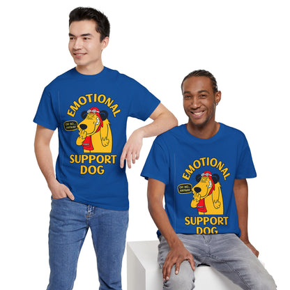 Emotional Support Dog T-Shirt — Cute Cartoon Comfort Pup Tee