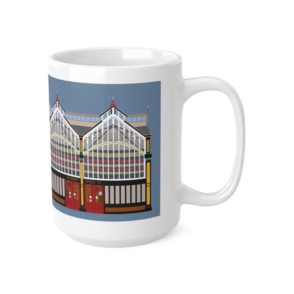 Stockport Market Hall Landmark Mug — Ceramic Coffee Cup 11oz/15oz