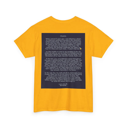 Bernardo Silva Tribute Tee – Inspirational Letter & Celebrating Goal Moment
