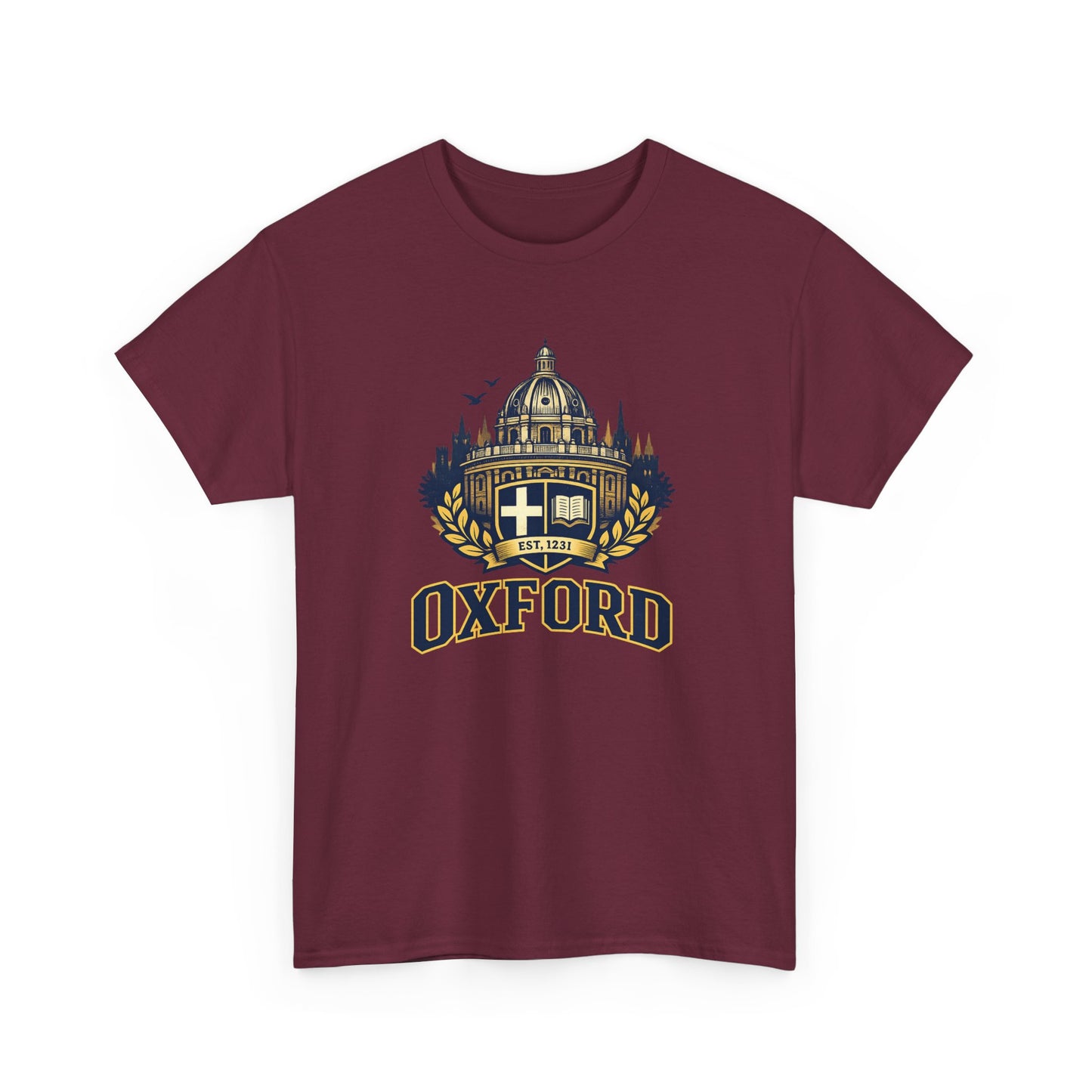 Oxford Crest T-Shirt — Vintage University Graphic Tee
