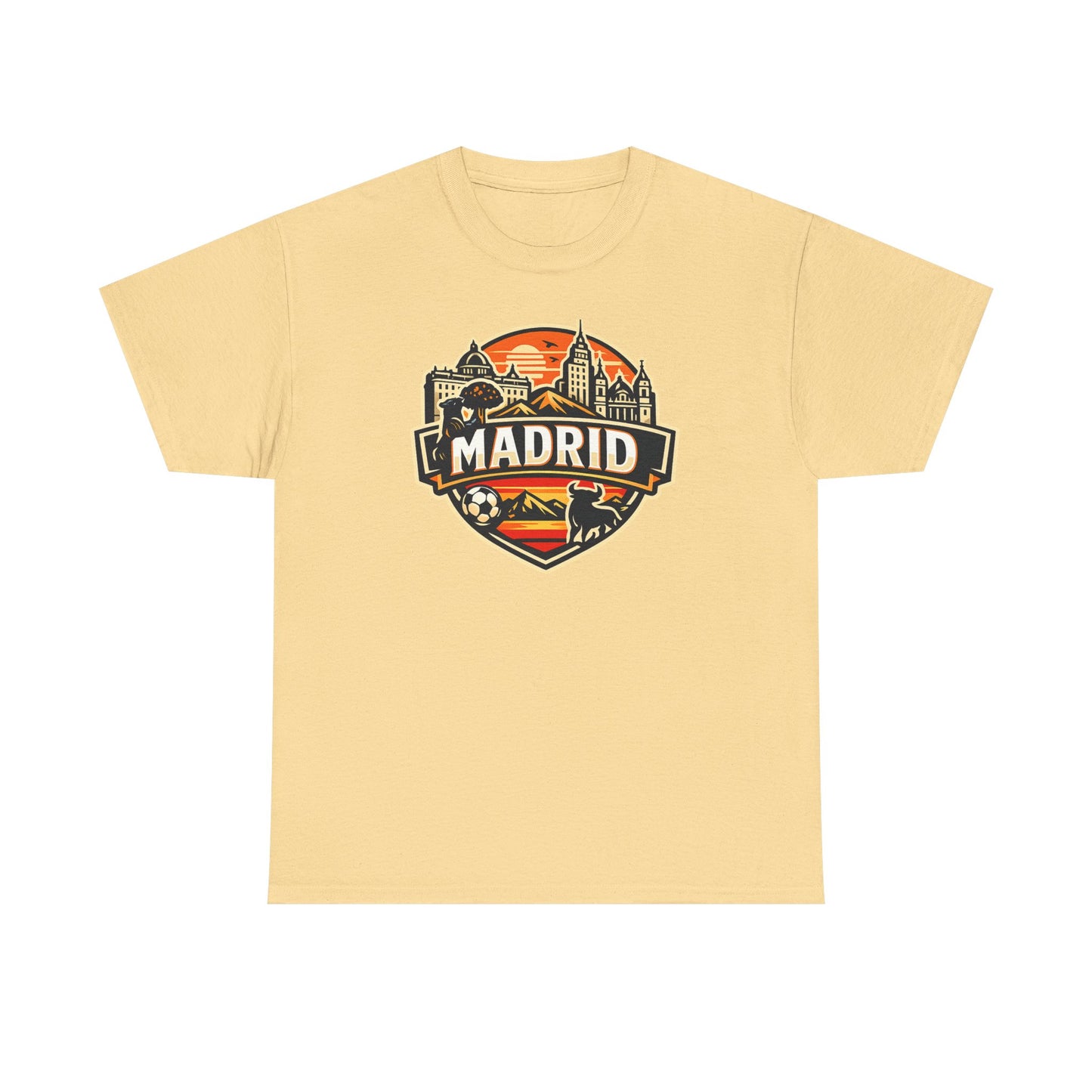 Madrid Skyline Soccer Crest T-Shirt