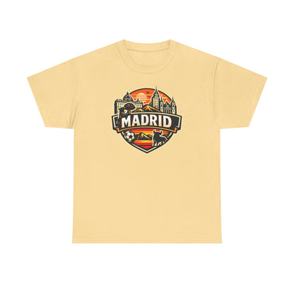 Madrid Skyline Soccer Crest T-Shirt