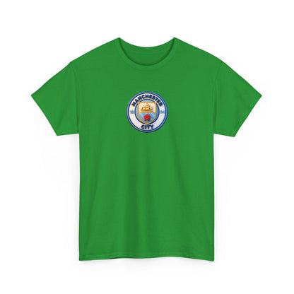 Manchester City Crest Unofficial 3D T-Shirt — Minimal Soccer Logo Tee