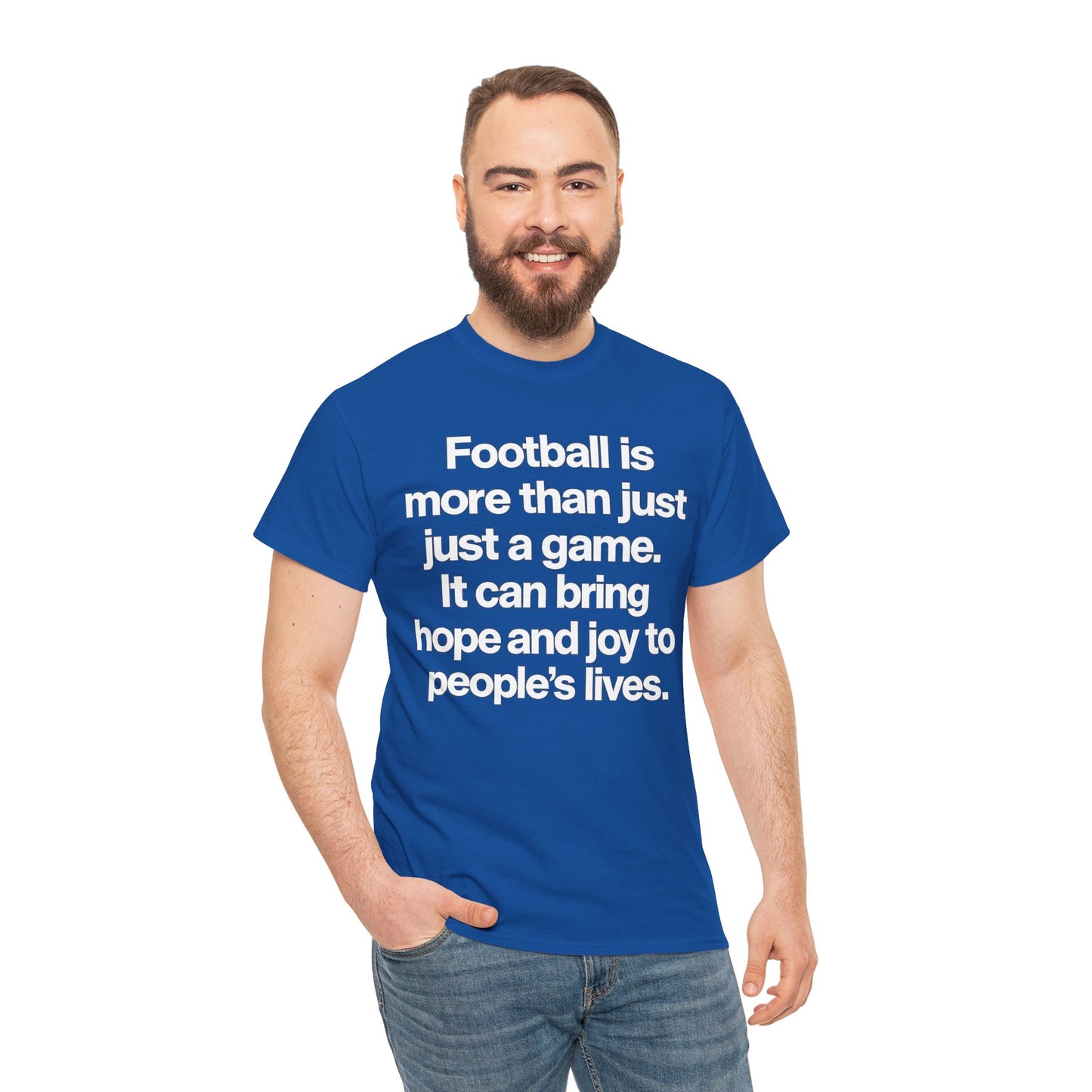 Football Is More Than Just a Game T-Shirt – Inspirational Soccer Quote Tee