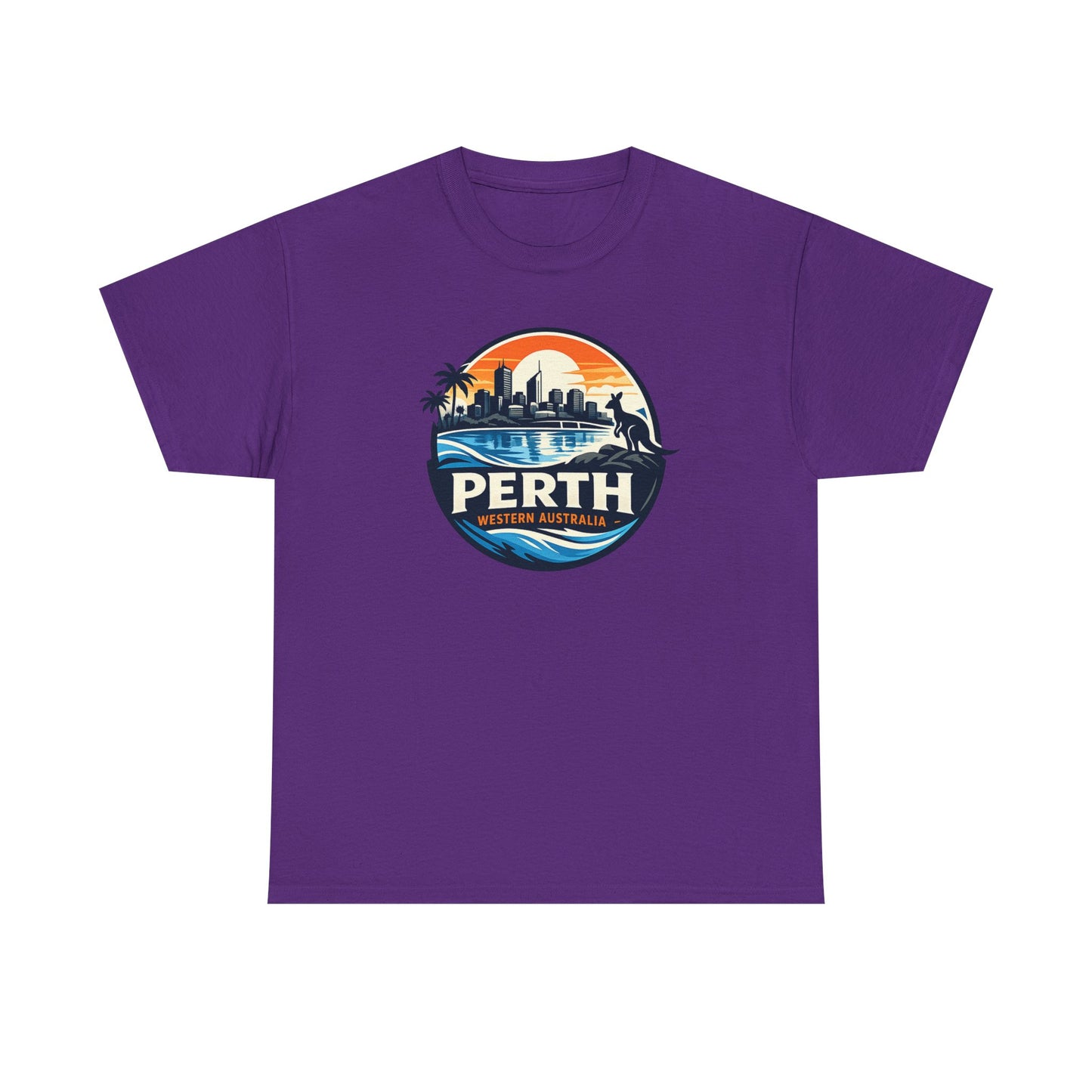 Perth Sunset Graphic Tee — Western Australia Beach Skyline T-Shirt