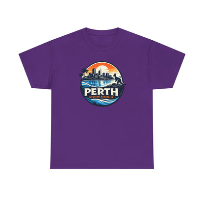 Perth Sunset Graphic Tee — Western Australia Beach Skyline T-Shirt