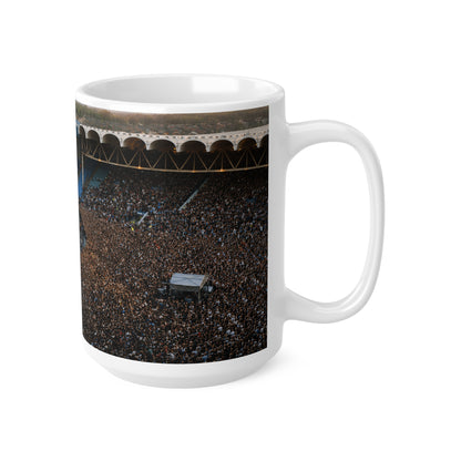 Oasis at Maine Road Concert Crowd Ceramic Mug — Live Stadium Photo Coffee Cup (11oz & 15oz)