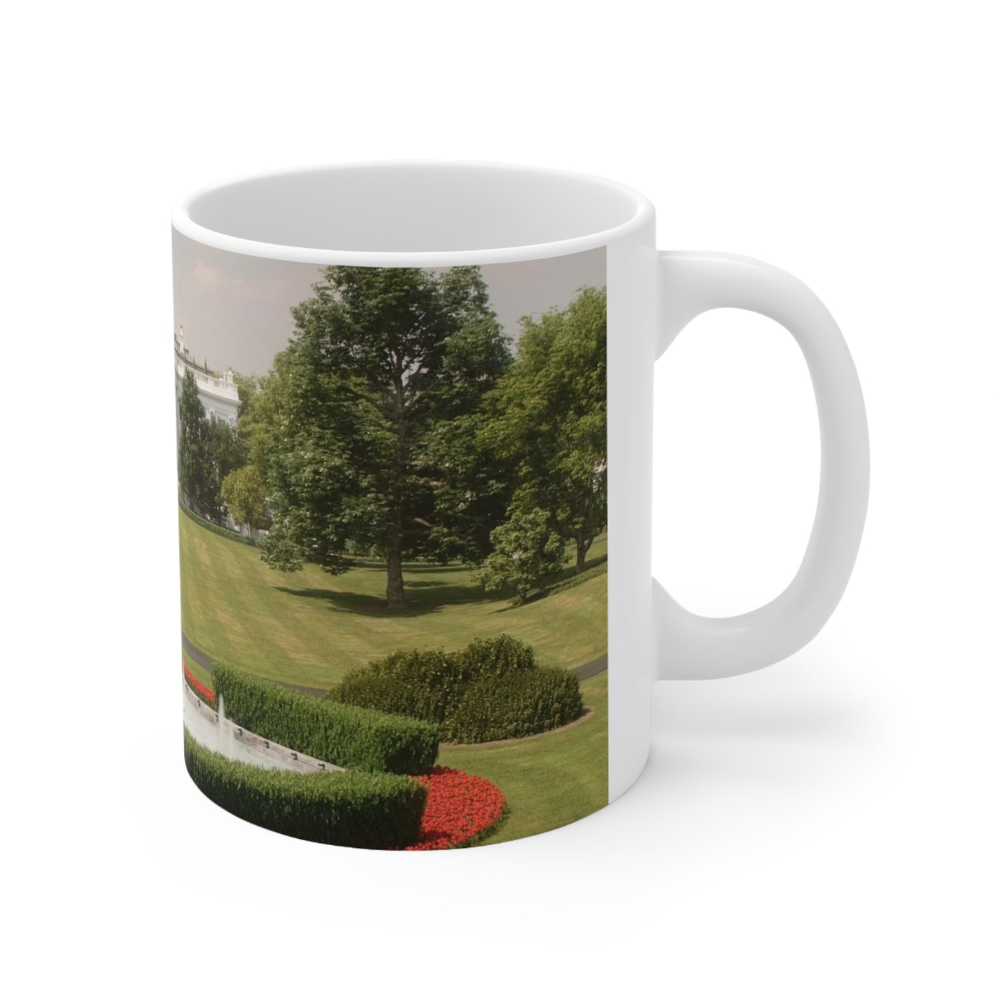 White House Scenic Photo Mug — Presidential Landmark Ceramic Coffee Cup (11oz & 15oz)